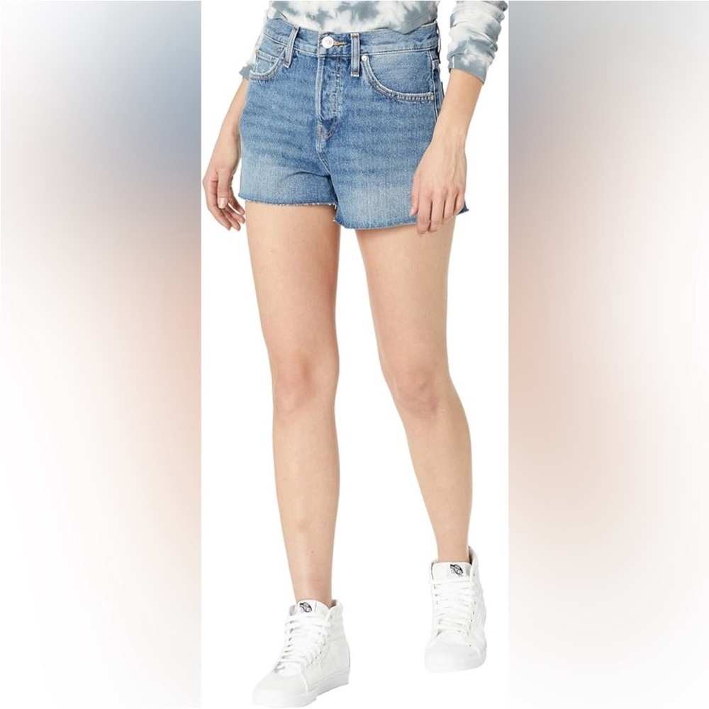 New Hudson Lori High Rise Cut Off Shorts Size 27 Distressed Frayed